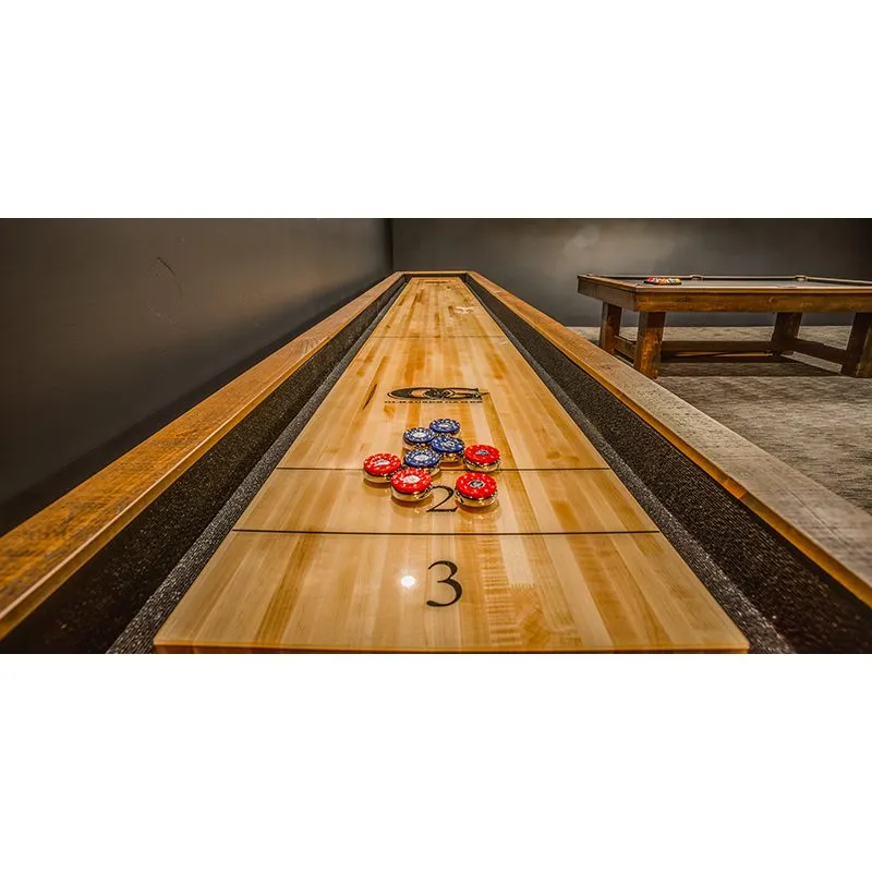 Olhausen Billiards Breckenridge Shuffleboard Matte Breckenridge Finish on Pine Play Surface