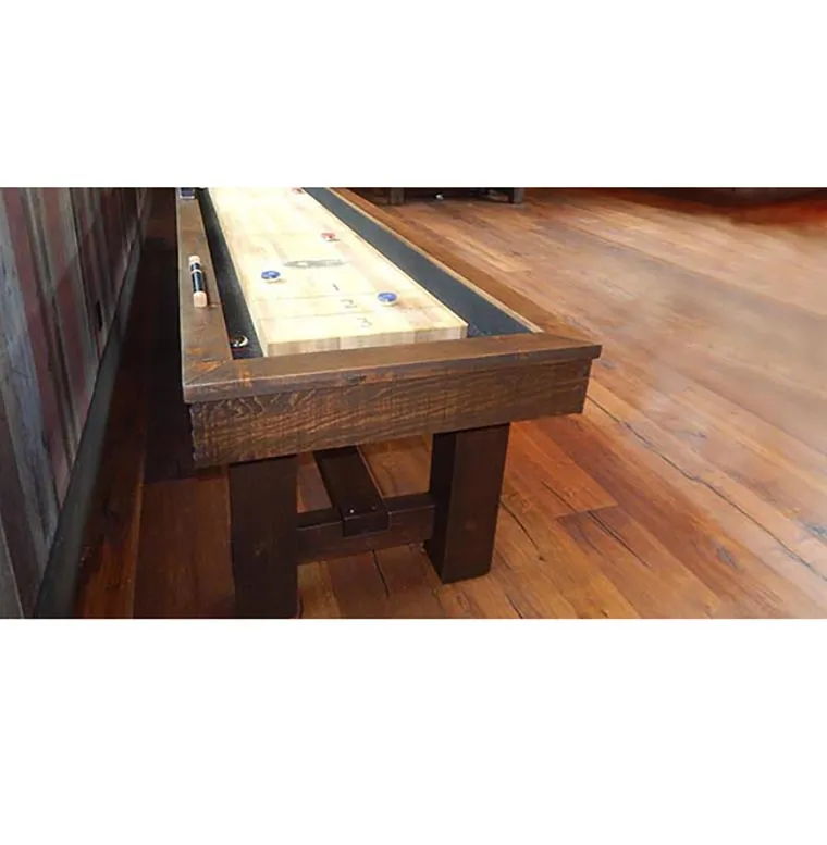 Olhausen Billiards Breckenridge Shuffleboard Matte Breckenridge Finish on Pine Wood Detail