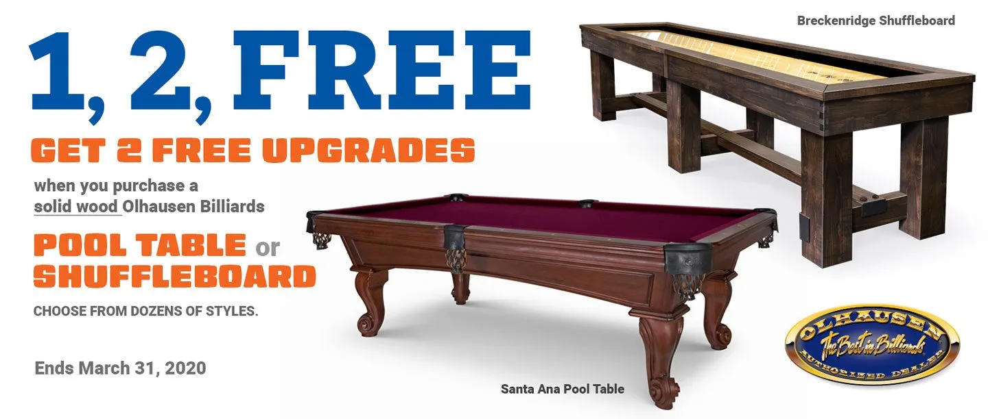 Pool Table Upgrade Sale