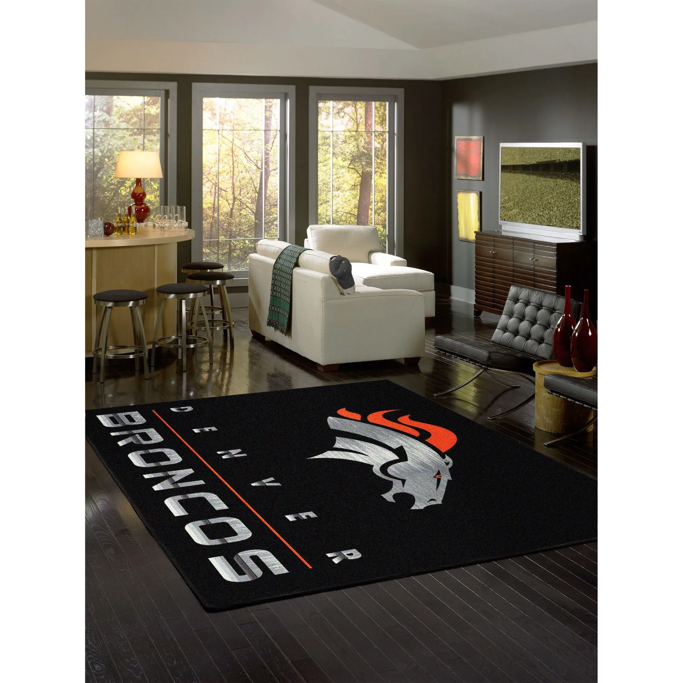 DENVER BRONCOS CHROME RUG - Image 2