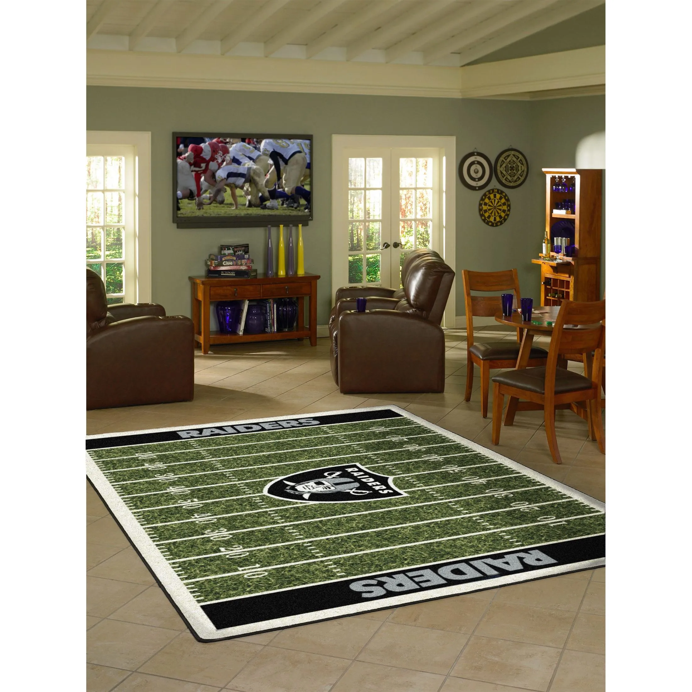 LAS VEGAS RAIDERS HOMEFIELD RUG - Image 2
