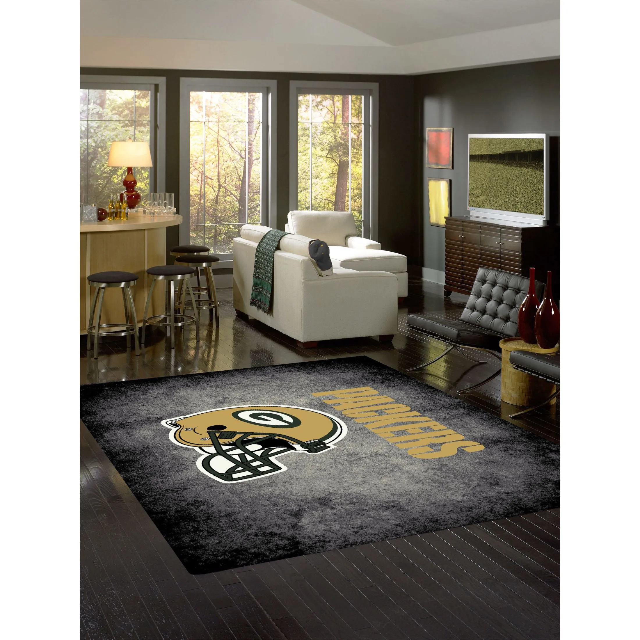 GREEN BAY PACKERS DISTRESSED RUG - Image 2