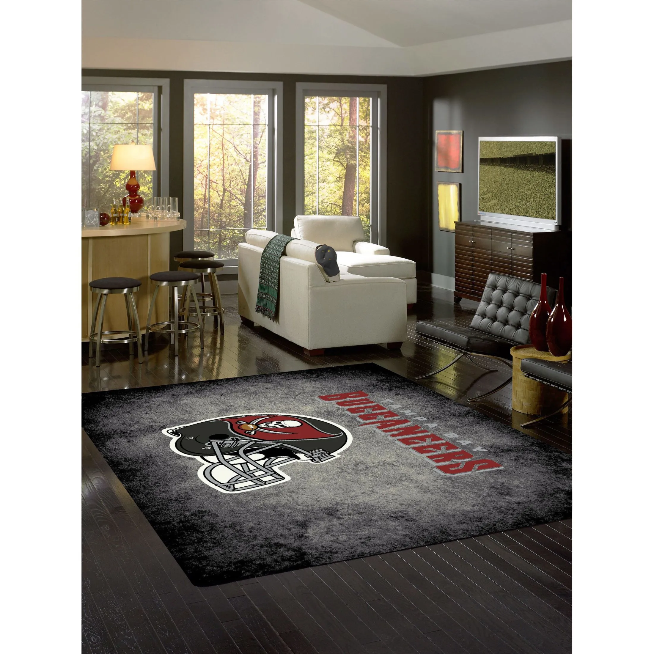 TAMPA BAY BUCCANEERS DISTRESSED RUG - Image 2