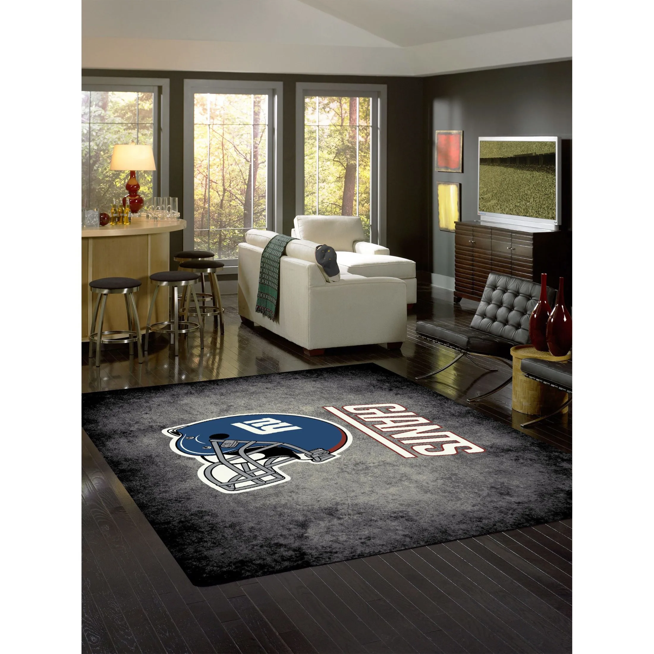 NEW YORK GIANTS DISTRESSED RUG - Image 2