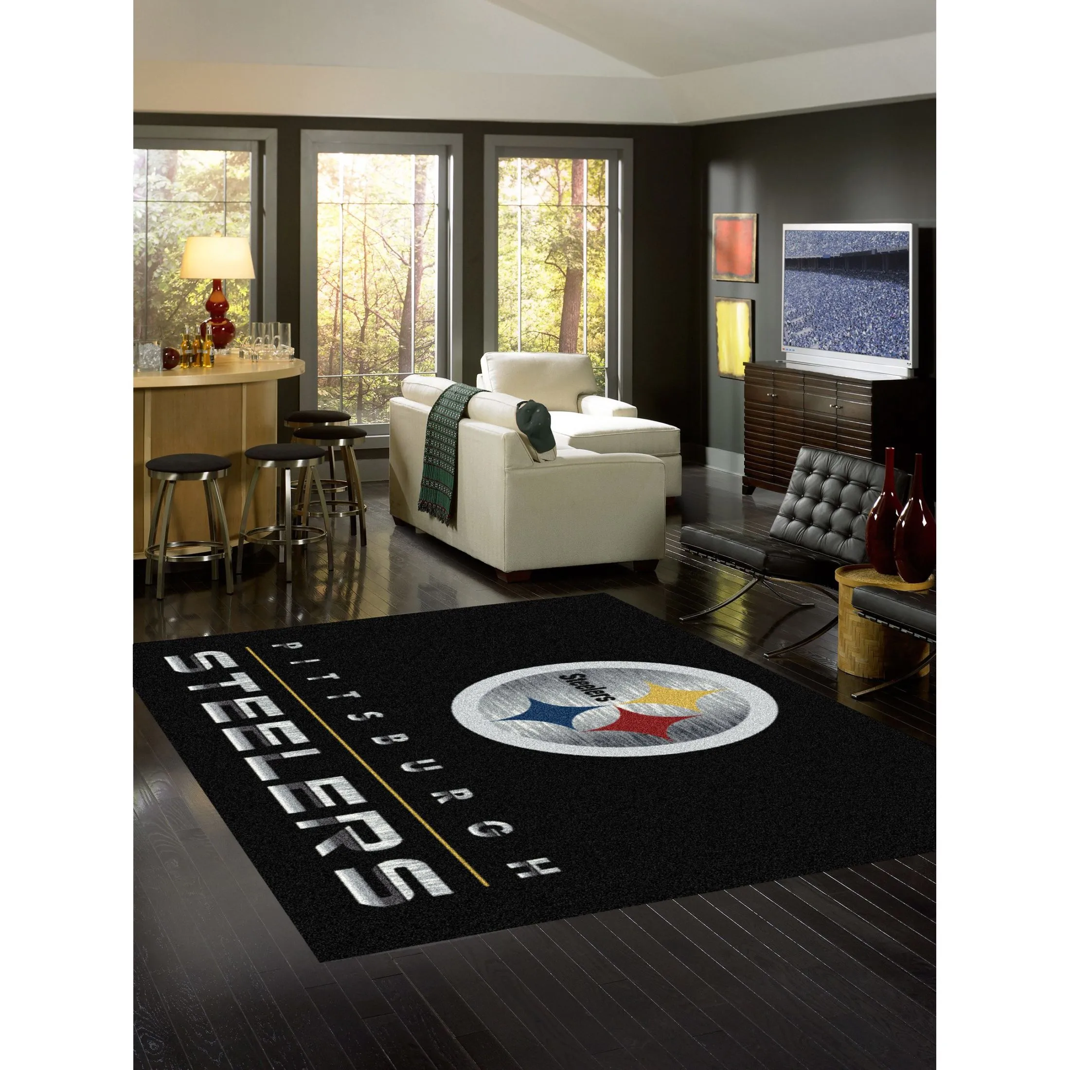 PITTSBURGH STEELERS CHROME RUG - Image 2
