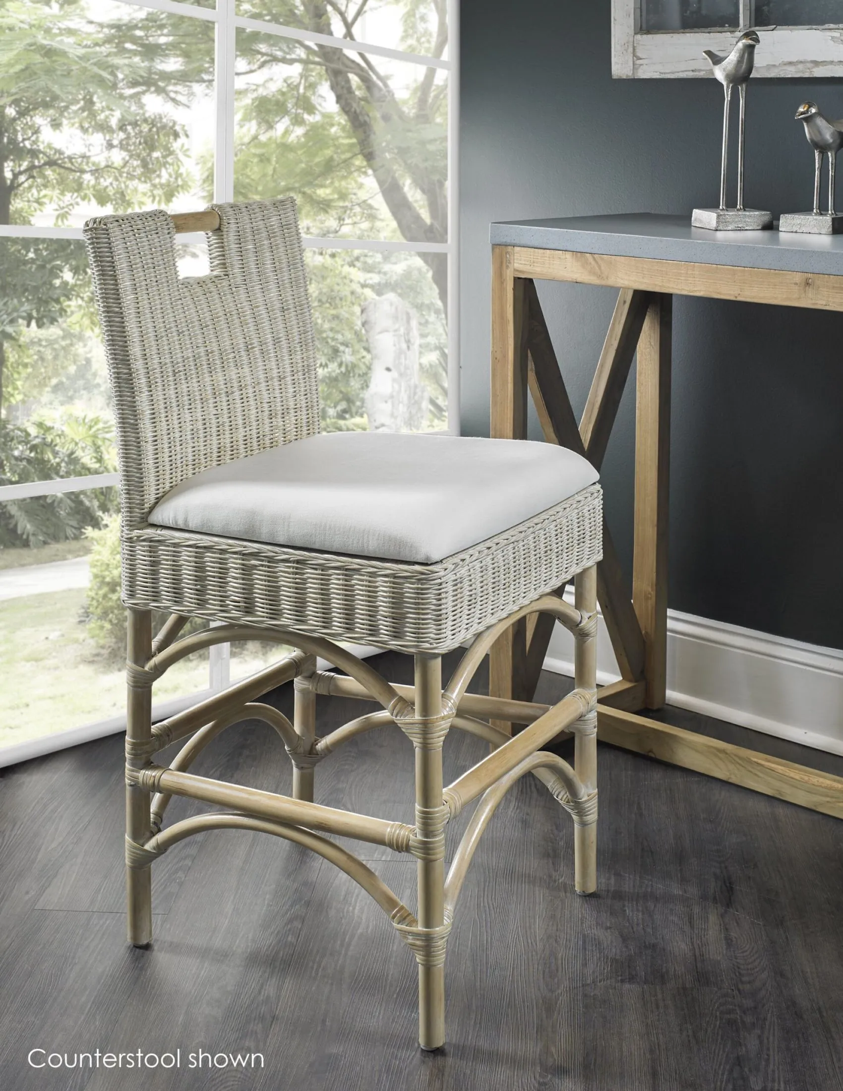 Malia Rattan Bar Stool