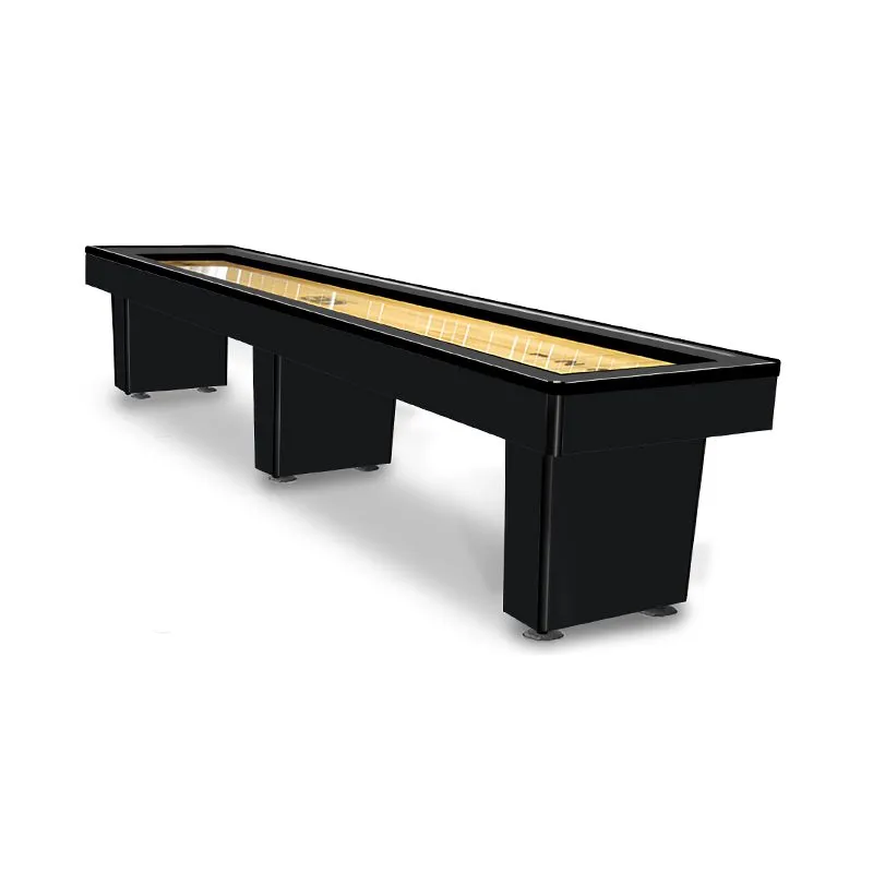 Olhausen Billiards Monarch Shuffleboard Matte Black Lacquer