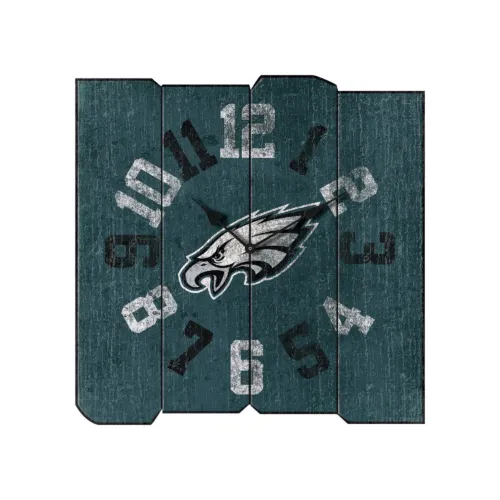 PHILADELPHIA EAGLES VINTAGE SQUARE CLOCK
