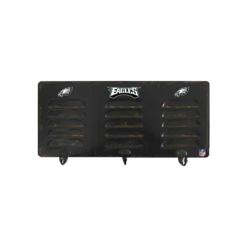 PHILADELPHIA EAGLES 3 HOOK METAL LOCKER COAT RACK