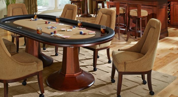 Aptos Texas Hold Em Table Room Scene