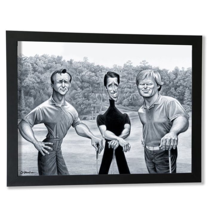 Big 3 - Arnold Palmer, Gary Player and Jack Nicklaus Artwork Print