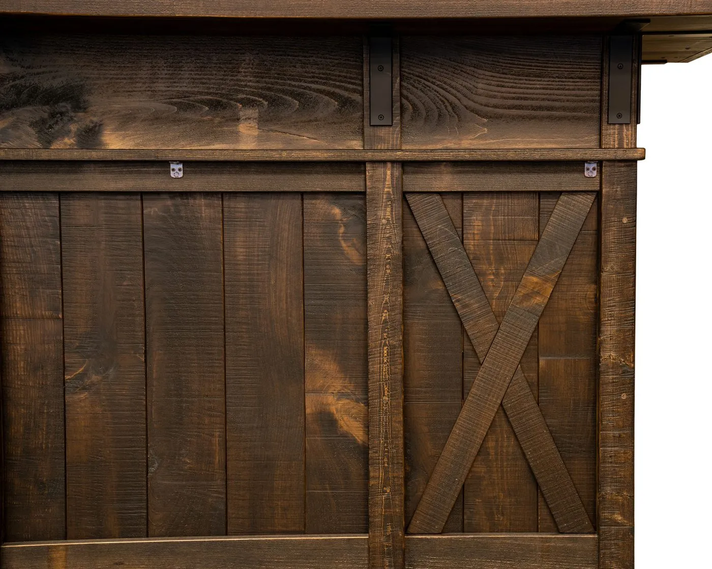 Custom Wood Home Bar Detail