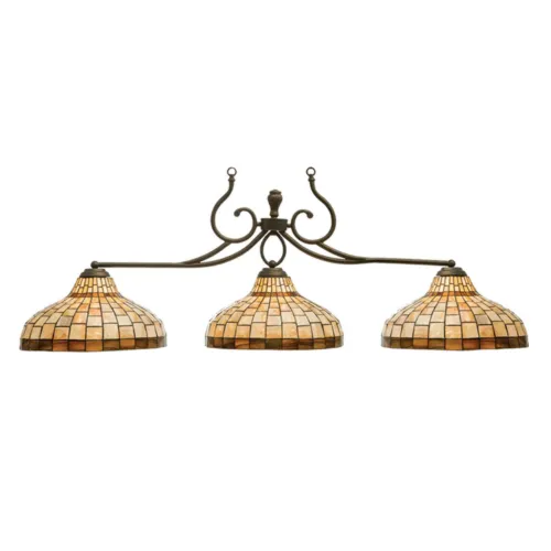CAROLINA 3 SHADE 58" BILLIARD LIGHT