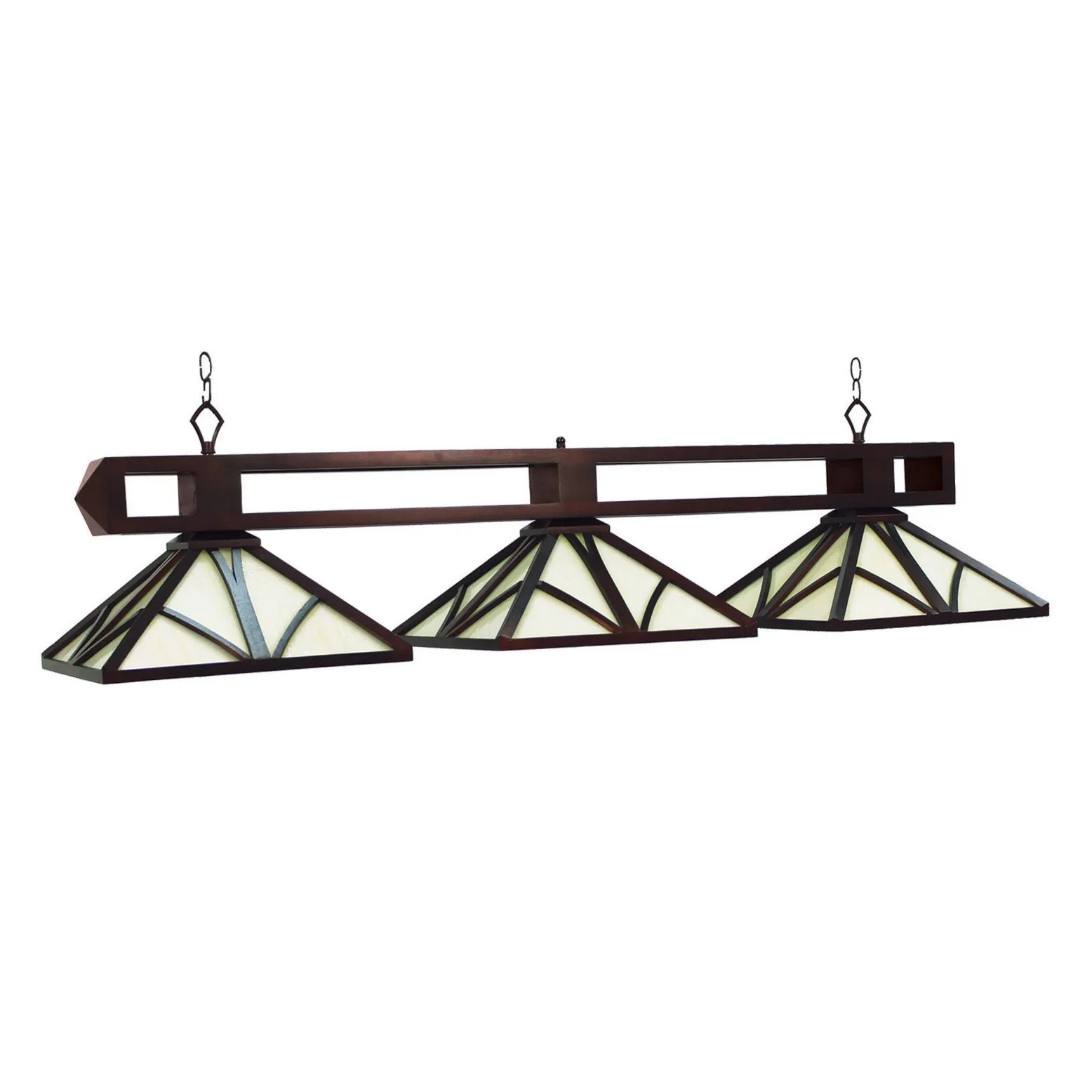 CHATEAU 3 SHADE 56" BILLIARD LIGHT - ENGLISH TUDOR