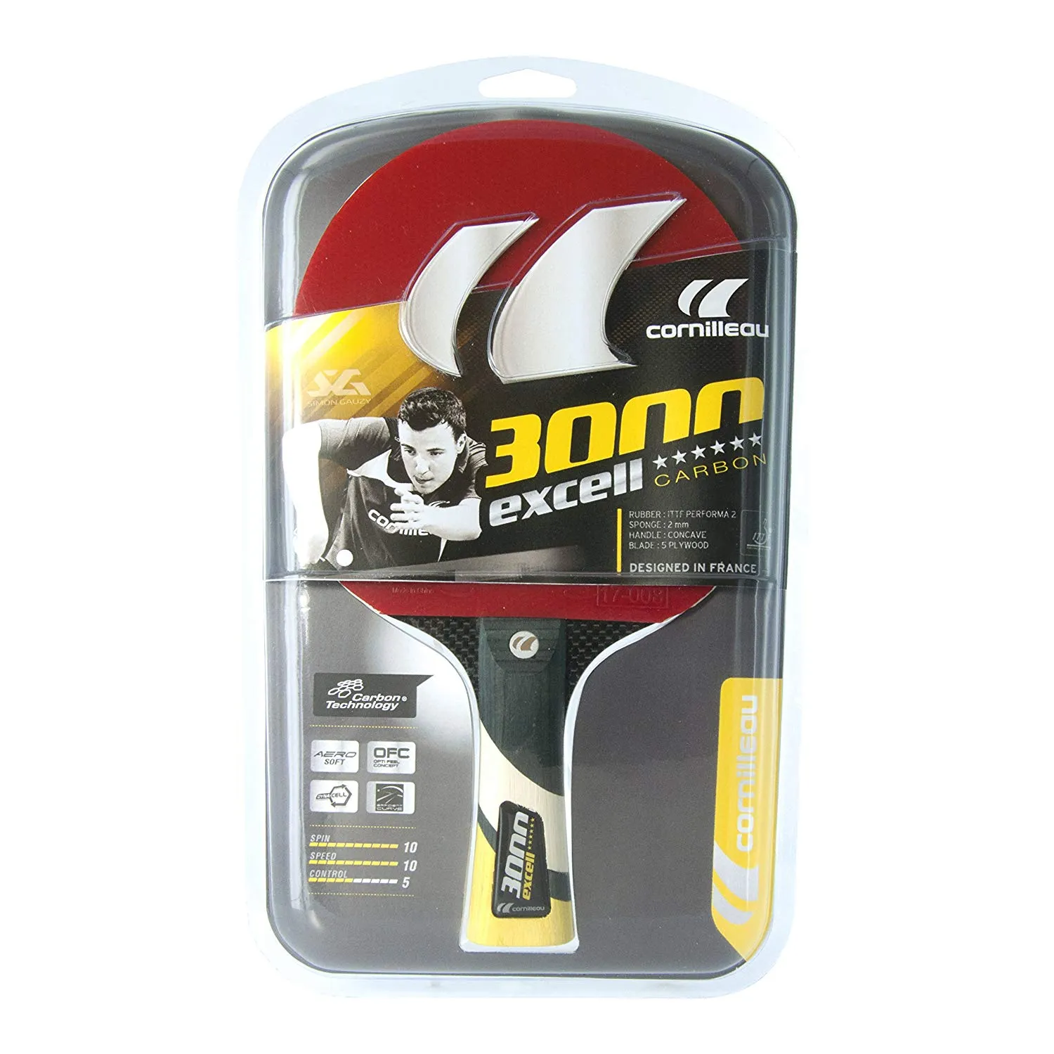 Cornilleau 3000 Excell Ping Pong Paddle 01