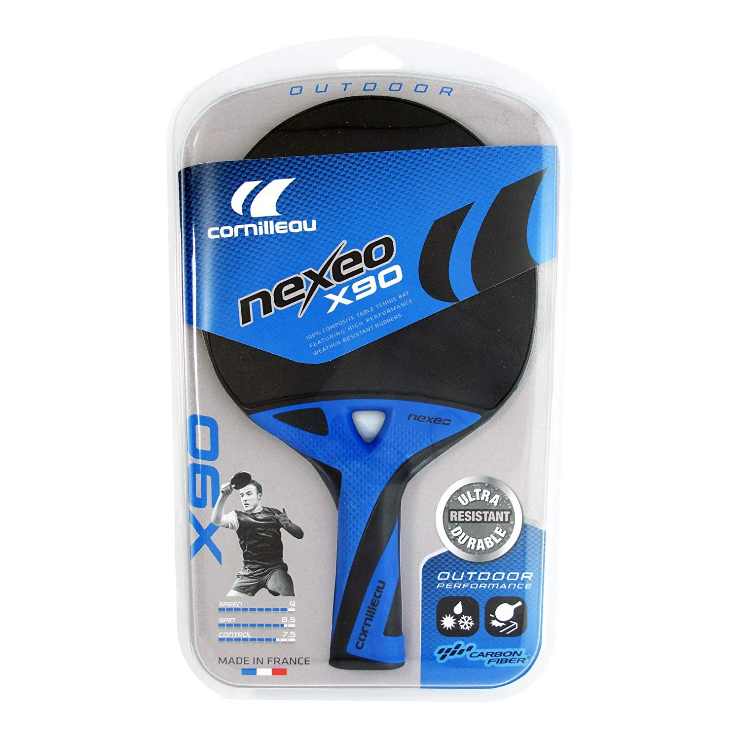 NEXEO X90 Carbon Weatherproof Ping Pong Paddle - Cornilleau - Image 3