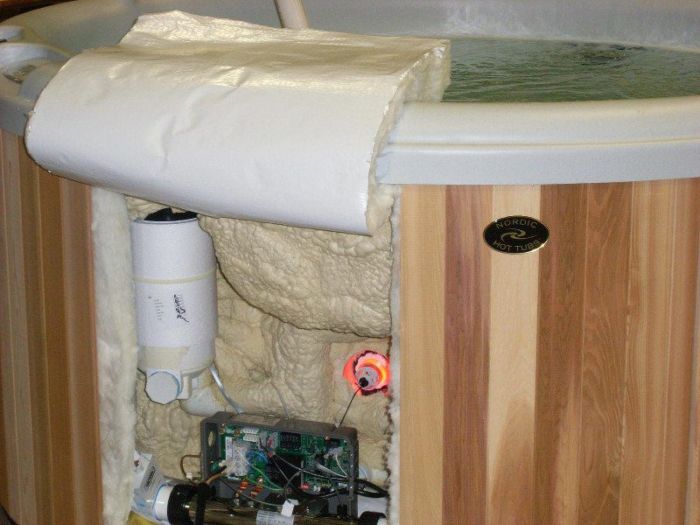 Nordic Hot Tub Insulation Detailed View