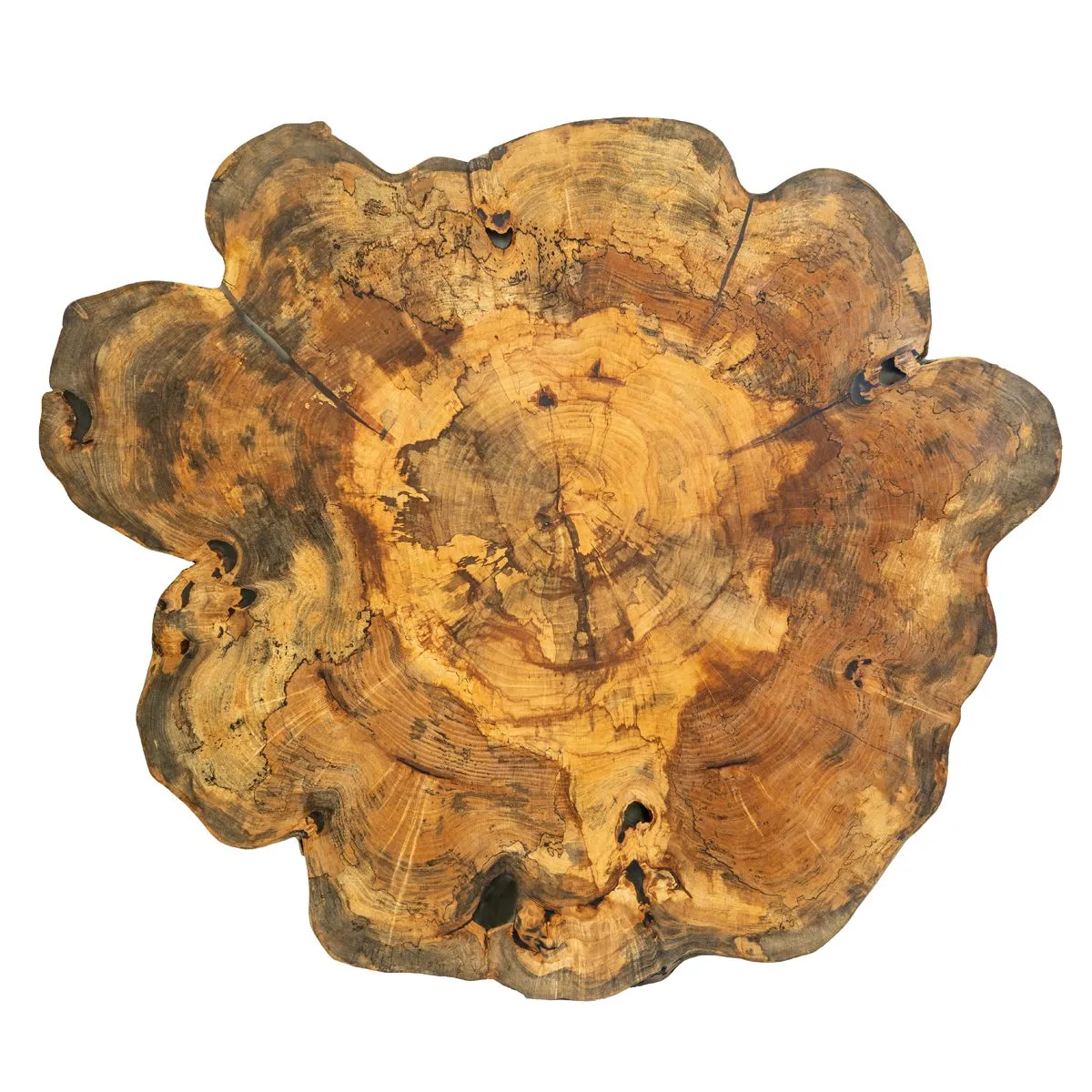 Live Edge Maple Pub Table Detail