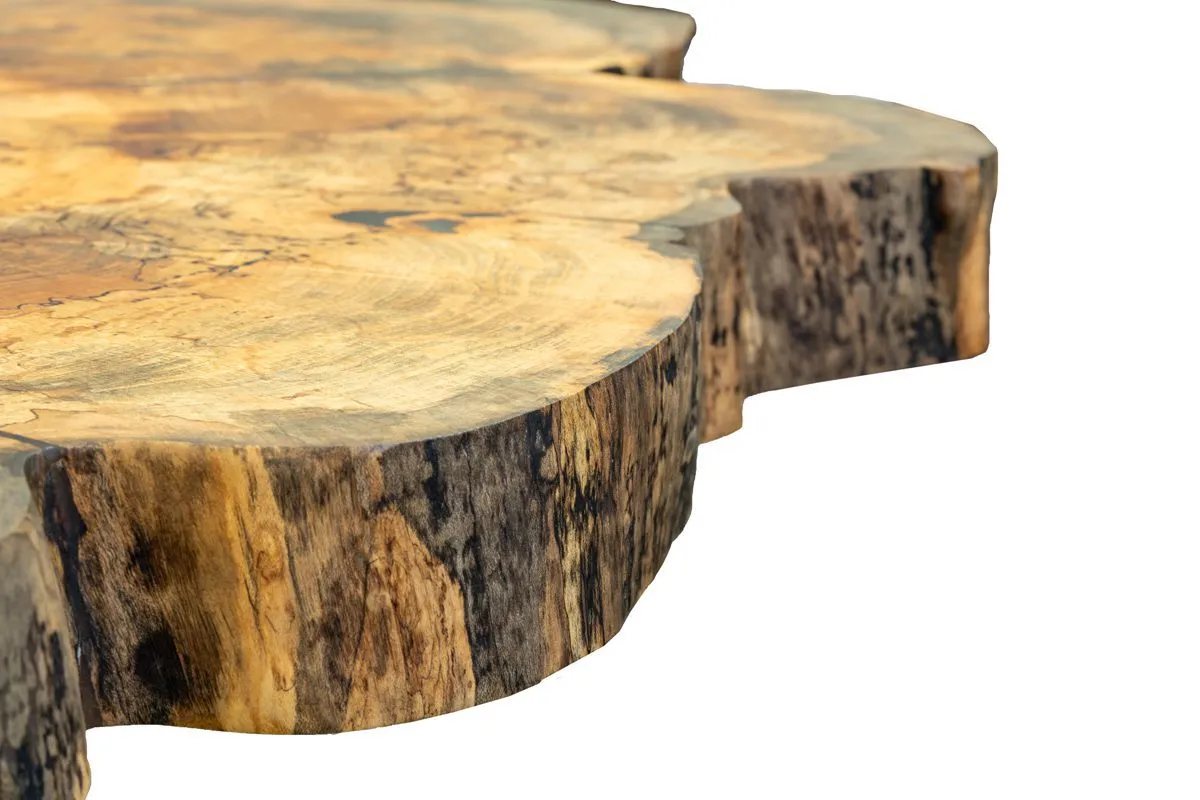 Live Edge Maple Pub Table Detail