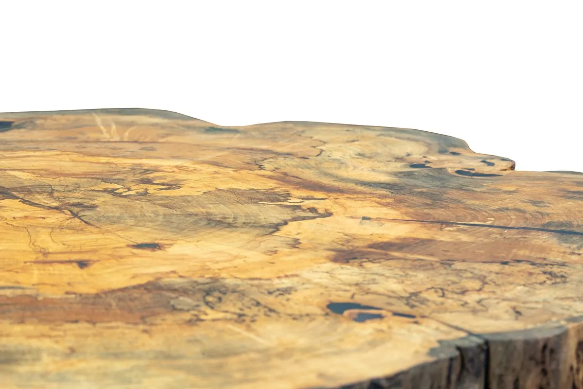 Live Edge Maple Pub Table Detail