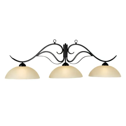 MONACO 3 SHADE 56" BILLIARD LIGHT - MATTE BLACK