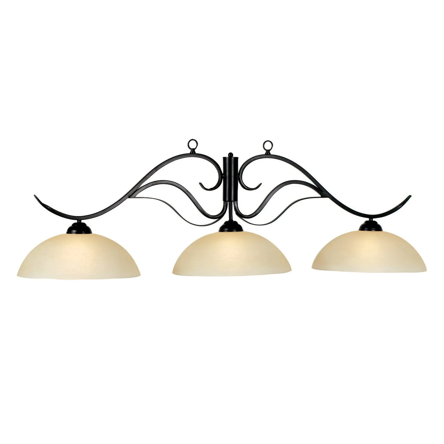 MONACO 3 SHADE 56" BILLIARD LIGHT - MATTE BLACK