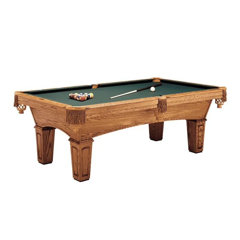 Olhausen Billiards Augusta Pool Table American Walnut Finish on Oak