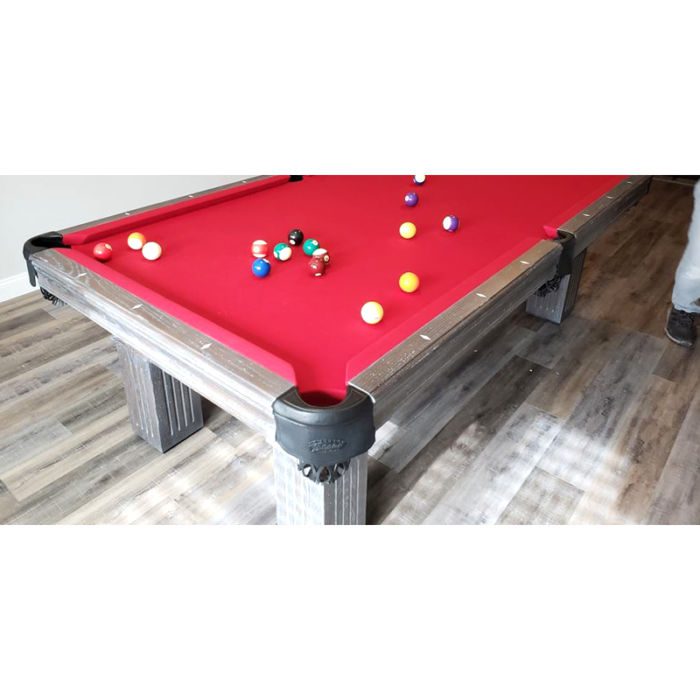 Olhausen Billiards Southern Pool Table Custom Red Fabric