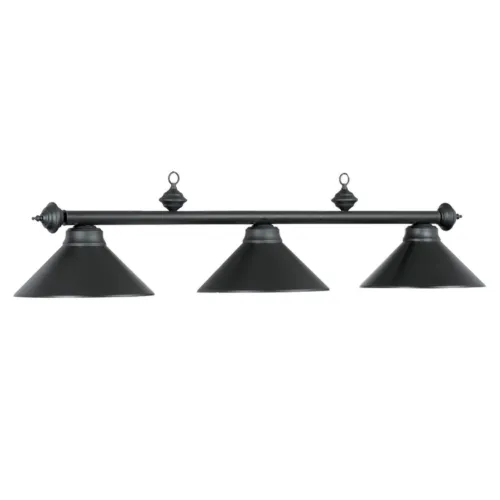3 SHADE 54" BILLIARD LIGHT - MATTE BLACK
