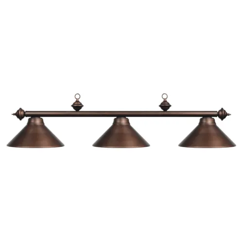 3 SHADE 54" BILLIARD LIGHT - OIL RUBBED BRONZE
