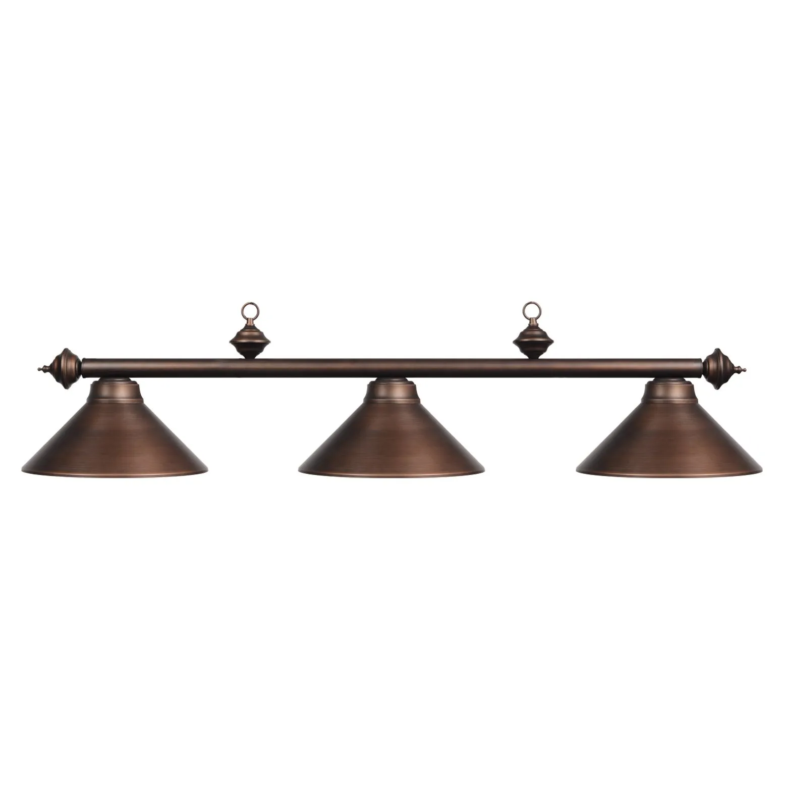 3 SHADE 54" BILLIARD LIGHT - OIL RUBBED BRONZE