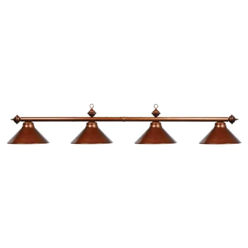 4 SHADE 78" BILLIARD LIGHT - CHESTNUT