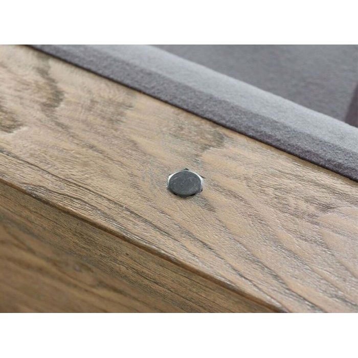 Plank and Hide Isaac Pool Table Silvered Oak Finish Detail
