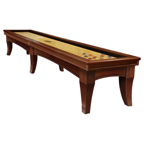 Olhausen Billiards Chicago shuffleboard cinnamon finish on maple