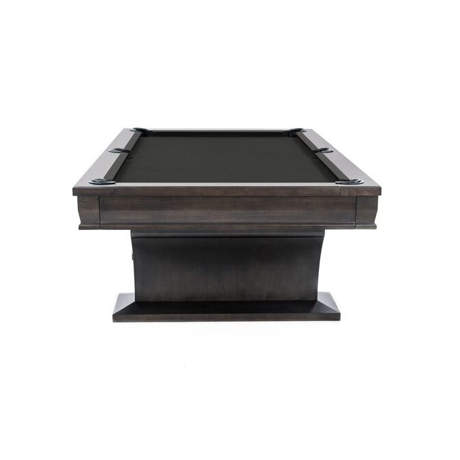 Plank and Hide Paxton Pool Table Sable Finish on Aspen Front Overhead