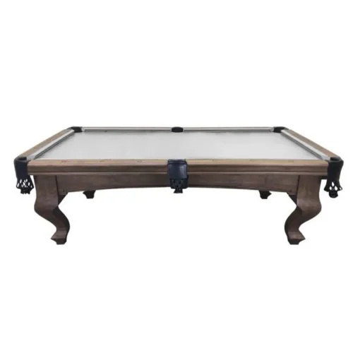 Plank and Hide Teton Pool Table Tumbleweed Finish Long Side View