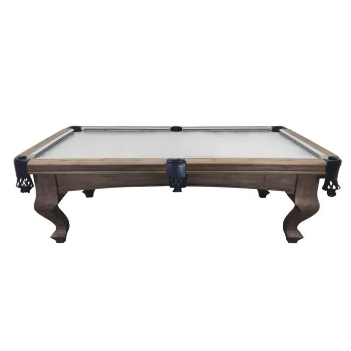 Plank and Hide Teton Pool Table Tumbleweed Finish Long Side View