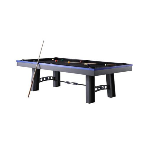 Plank and Hide Xander Pool Table Gunmetal Gray With Blue Finish