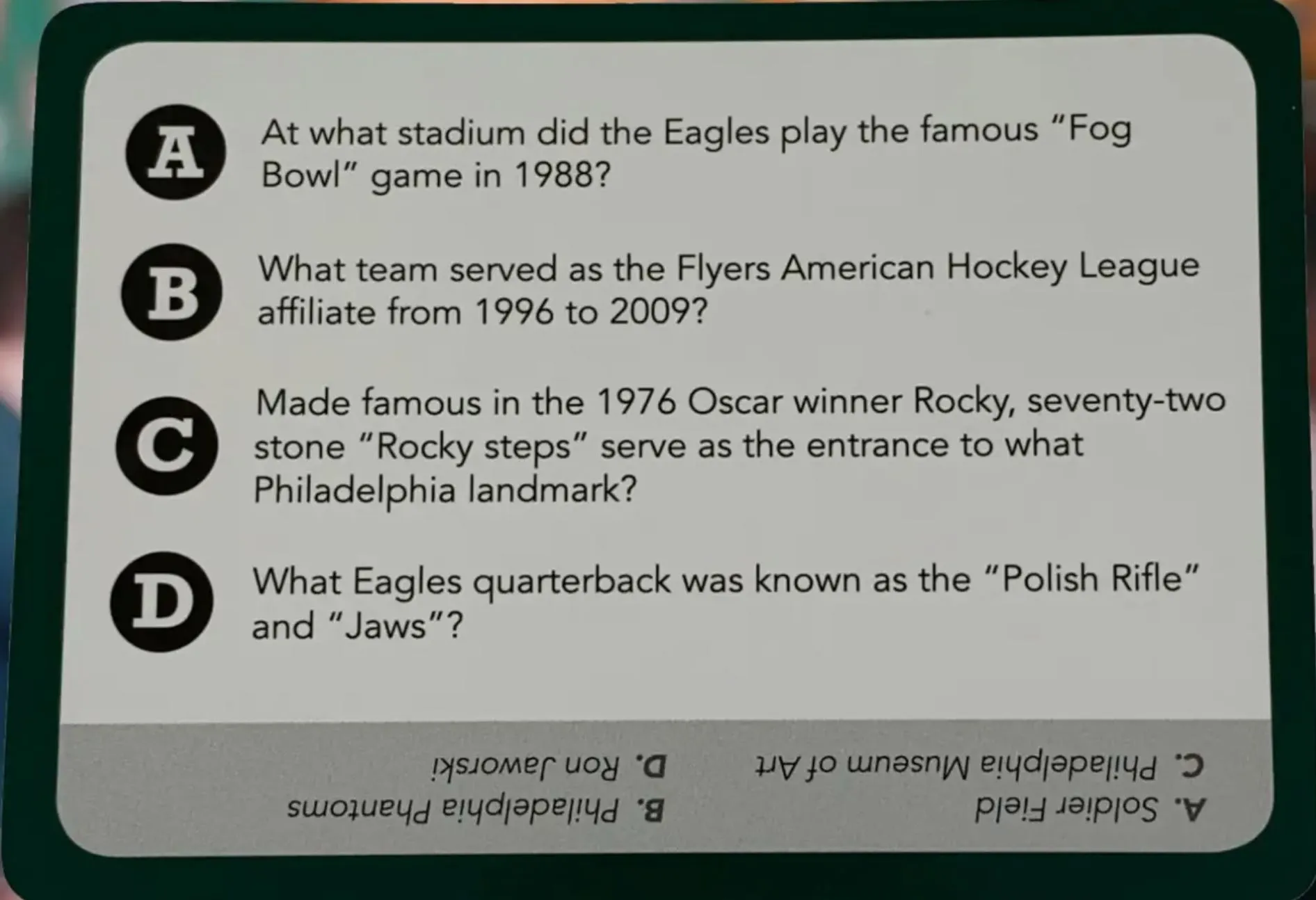 You Gotta Know Philadelphia - Sports Trivia Game - Image 2