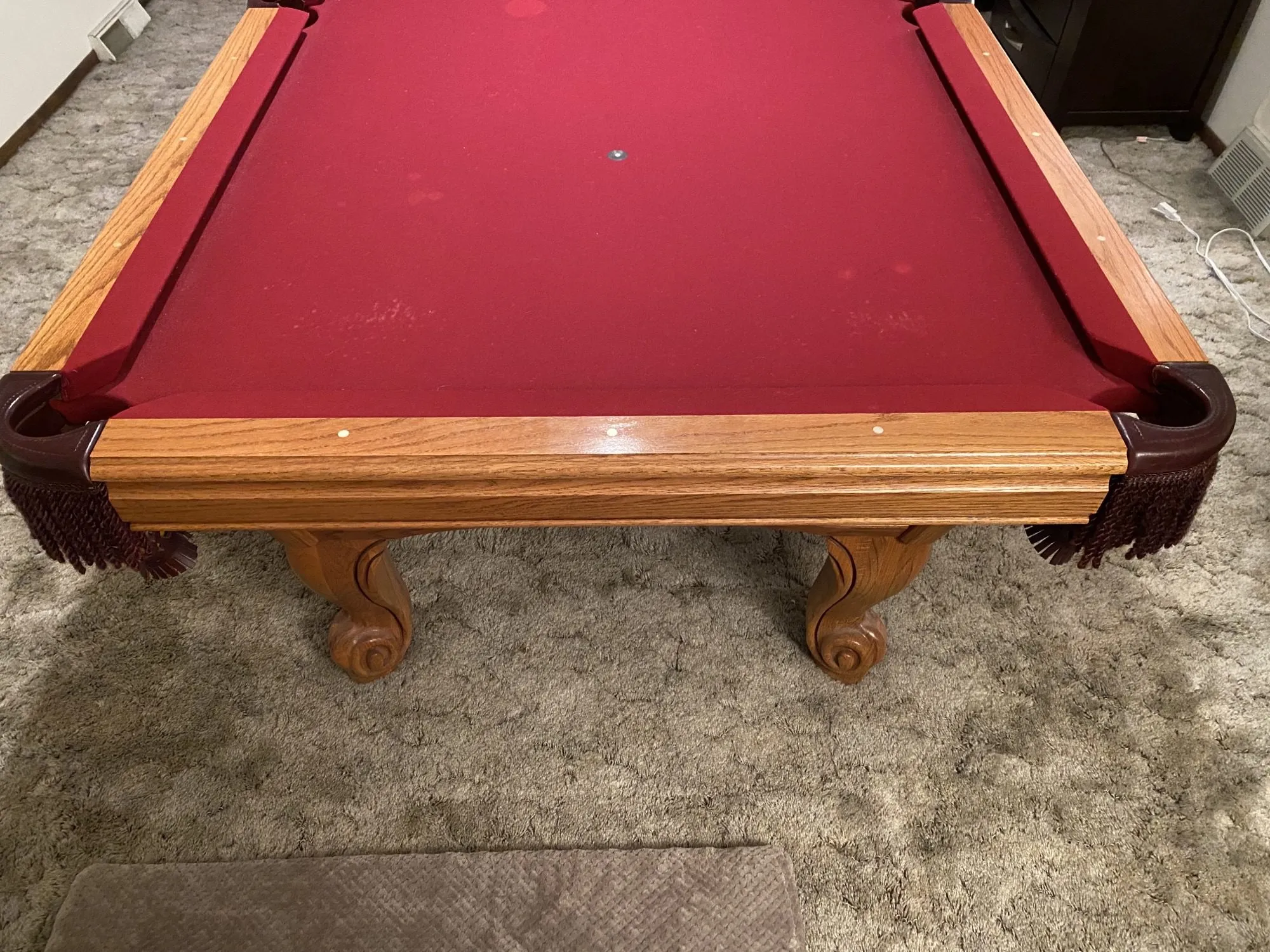 8' GENTLY USED AMF SLATE POOL TABLE - SOLD - Image 3