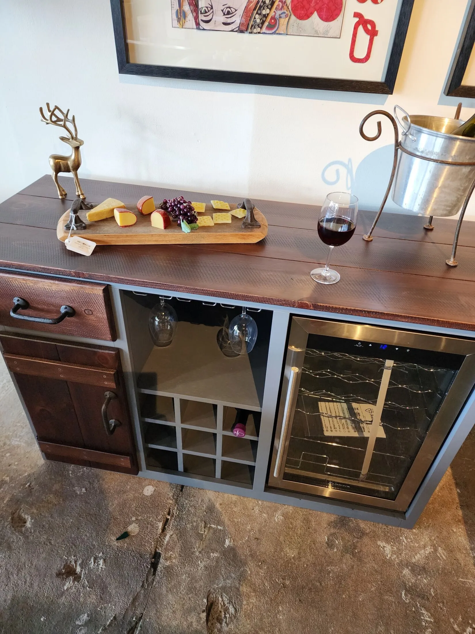 Walk-up Wine and Liquor Cabinet - Made in the USA - Image 2