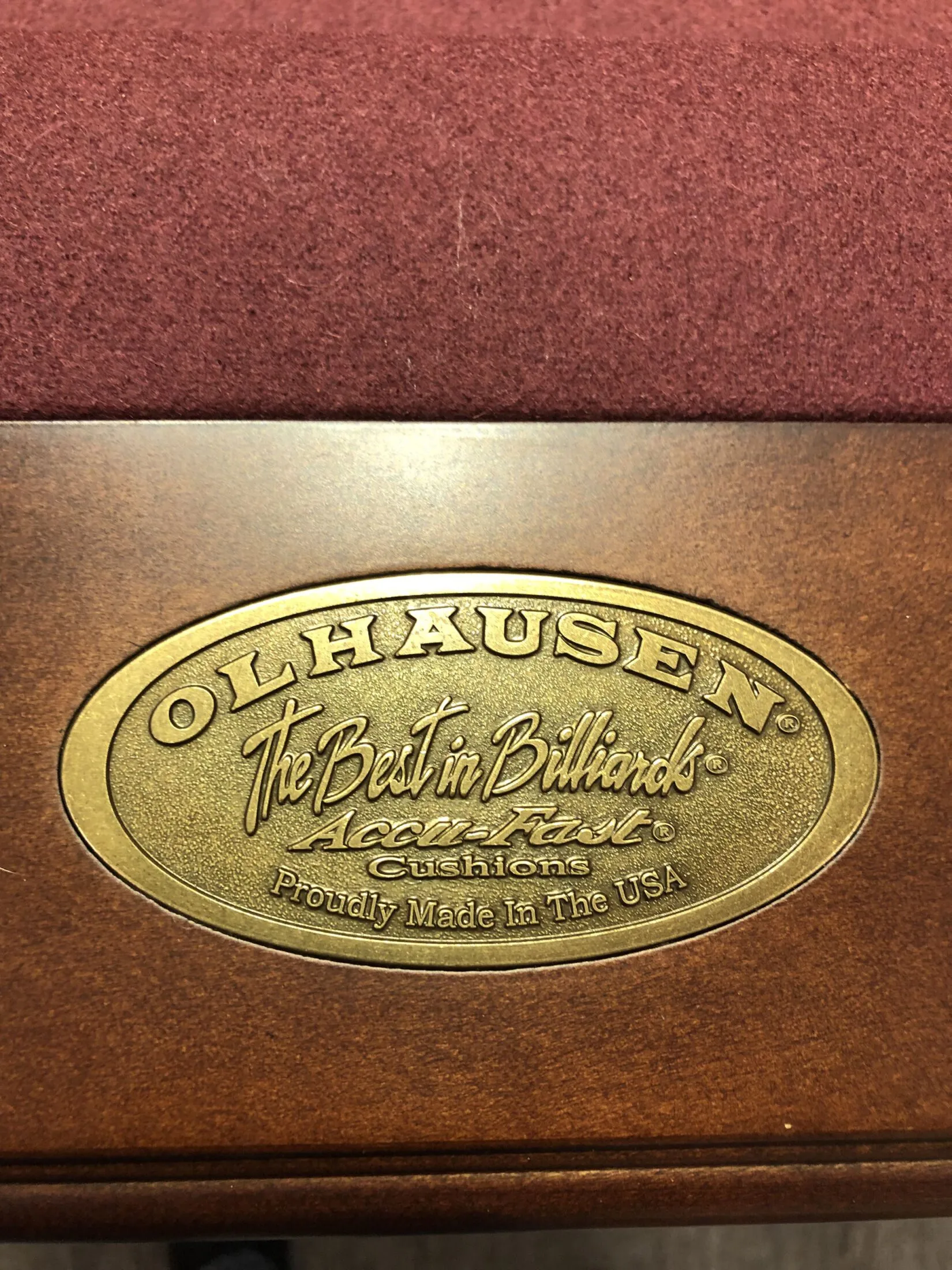 8' Gently Used Olhausen Pool Table - Image 4