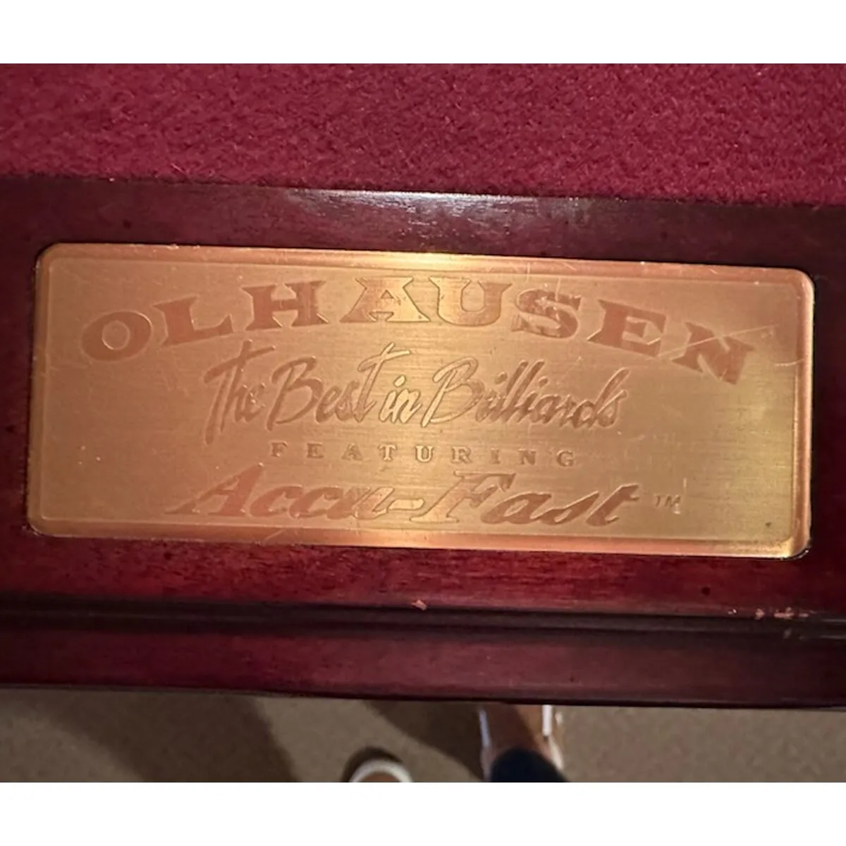 Gently Used 9' Olhausen Pool Table - SOLD - Image 3