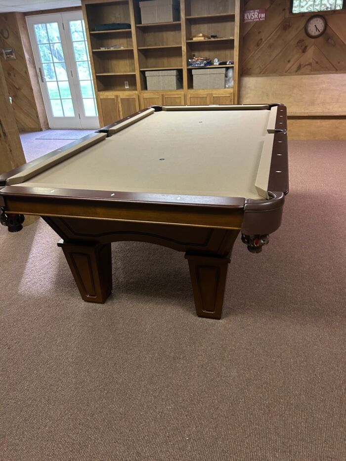 8' Gently Used Brunswick Pool Table - Image 2