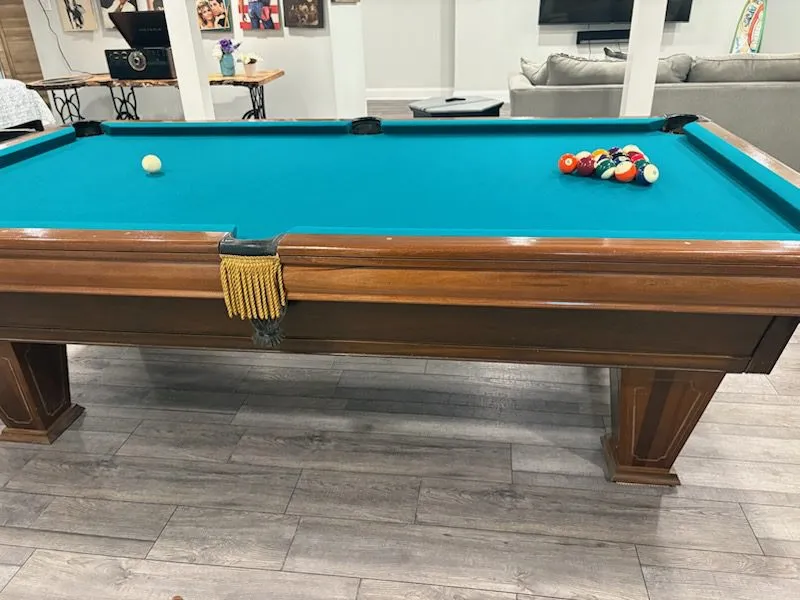 8' Pro Gently Used Brunswick Pool Table - Image 5