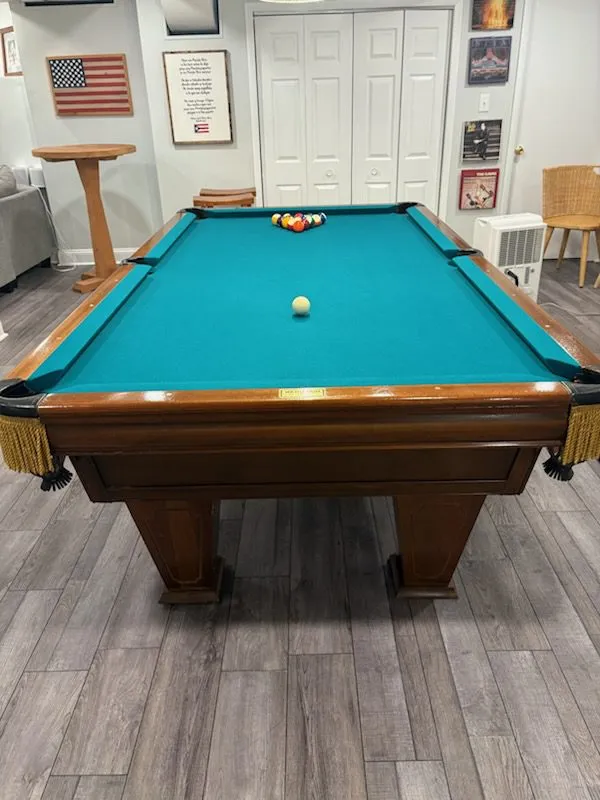 8' Pro Gently Used Brunswick Pool Table - Image 4