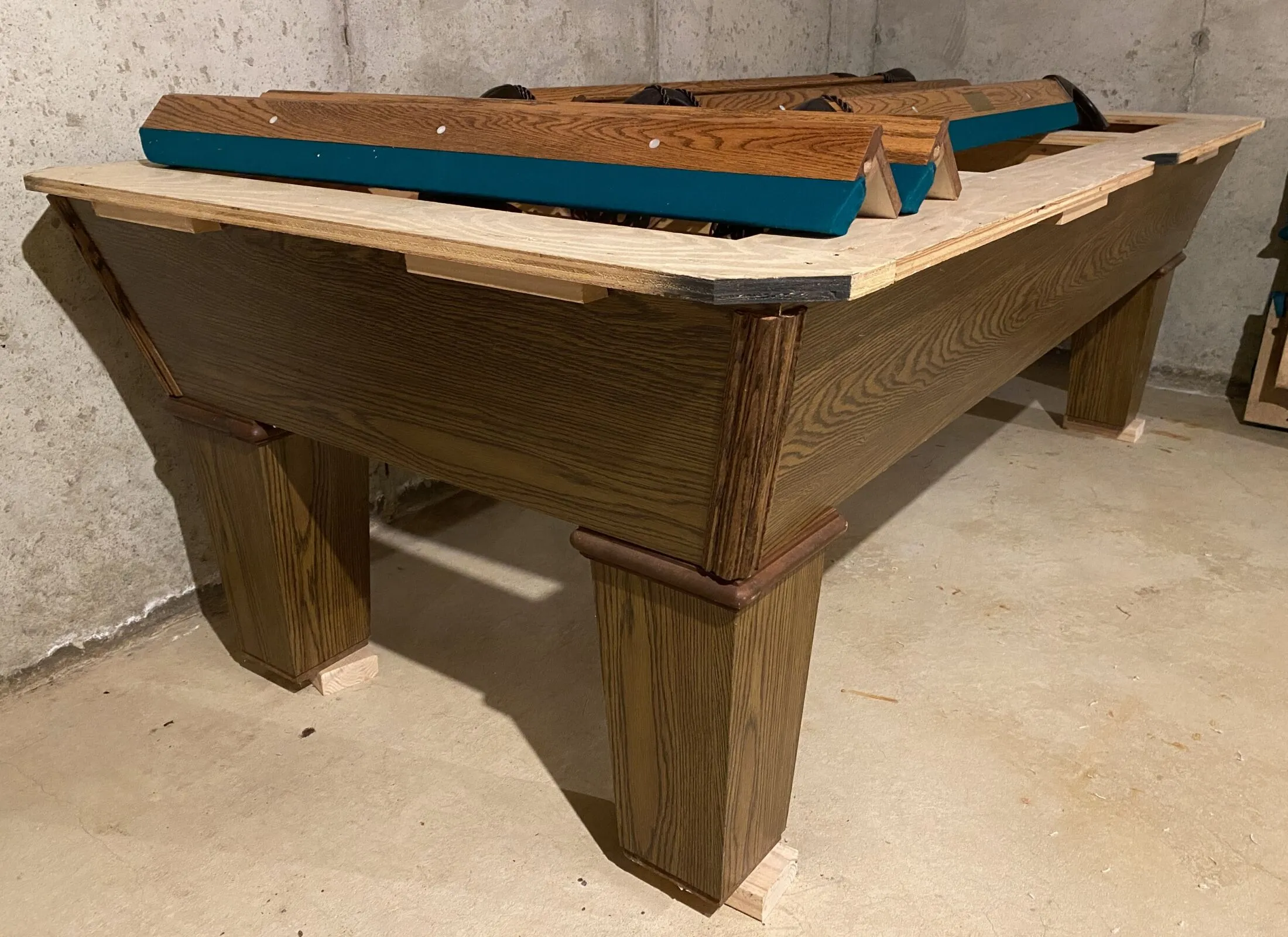 8' Gently Used Olhausen Drake Pool Table - SOLD