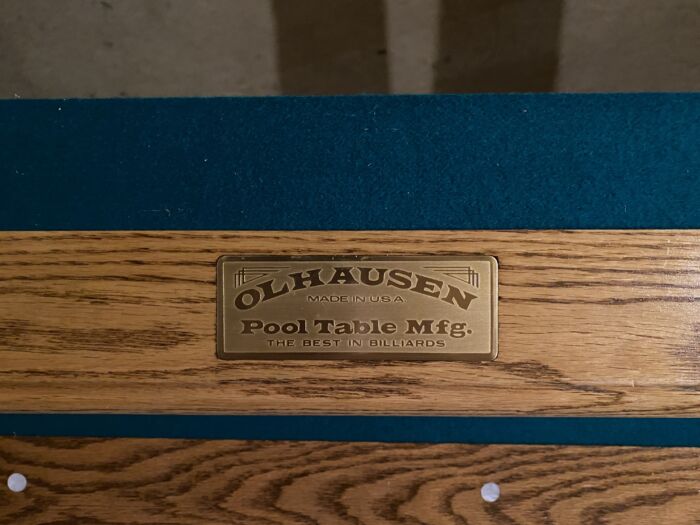 8' Gently Used Olhausen Drake Pool Table - Image 3